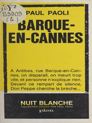 cover image of Barque-en-Cannes